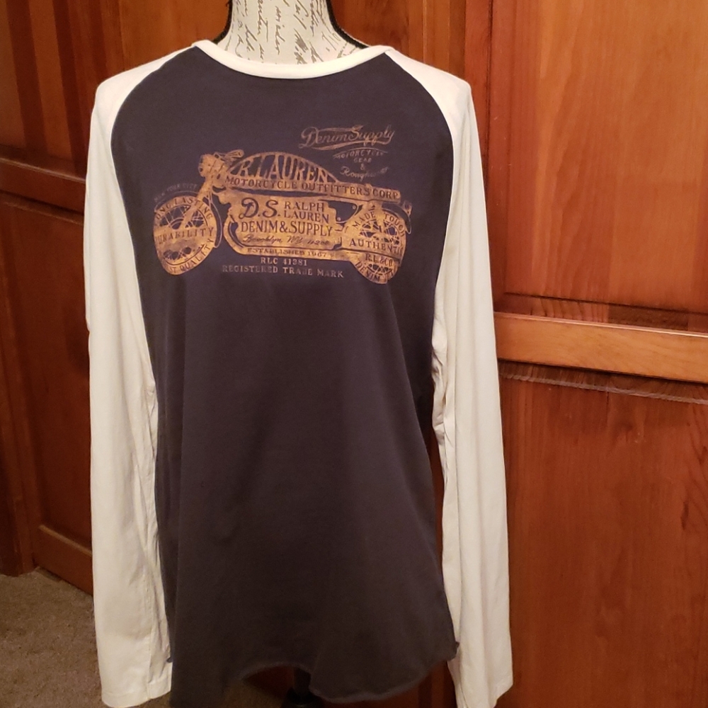 Denim & Supply/Ralph Long sleeve motorcycle Jersey